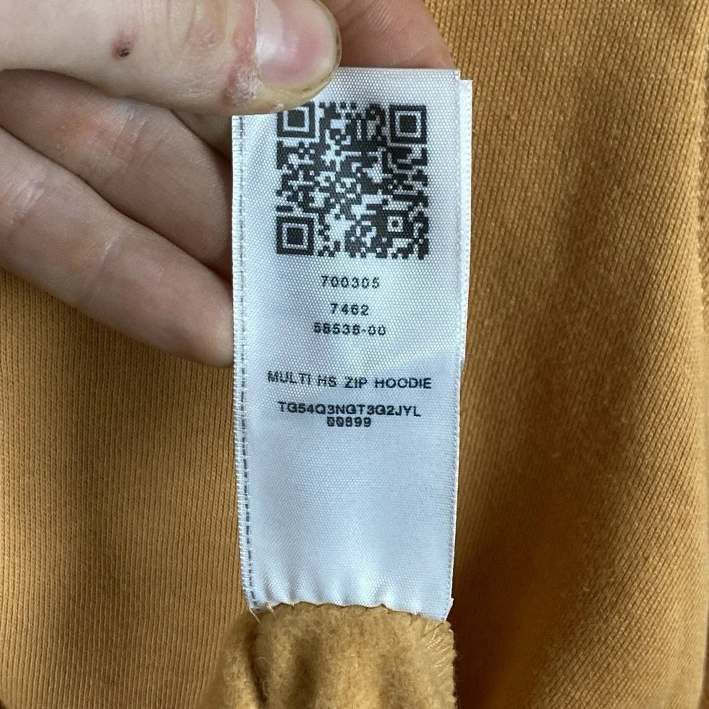 True Religion Core Zip Up Hoodie Mandarin Orange Medium Brand New